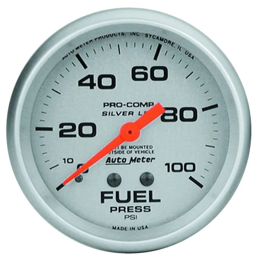 AUTOMETER 2-5/8in Ultra-Lite 0-100 Fuel Press. Gauge 4612