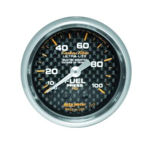 AUTOMETER C/F 2-1/16in Fuel Press. Gauge 0-100PSI 4712