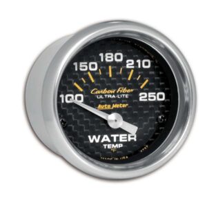 AUTOMETER C/F 2-1/16in Water Temp. Gauge 100-250 4737