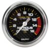 AUTOMETER 2-1/16in C/F Nitrous Press. Gauge 0-1600psi 4774