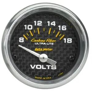 AUTOMETER C/F 2-1/16in Voltmeter 8-18 Volts 4791