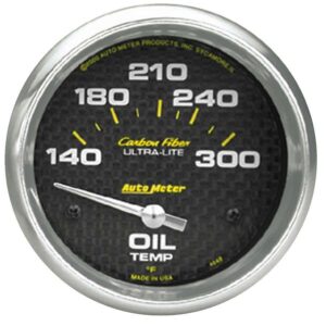 AUTOMETER 2-5/8in C/F Oil Temp. Gauge 140-300 4848