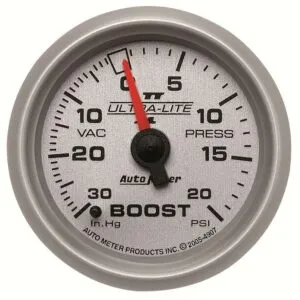 AUTOMETER 2-1/16in U/L II Boost / Vac Gauge 30/20 4907