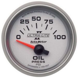 AUTOMETER 2-1/16in U/L II Oil Pressure Gauge 0-100psi 4927
