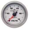 AUTOMETER 2-1/16 U/L II Voltmeter 8-18 Full Sweep 4991