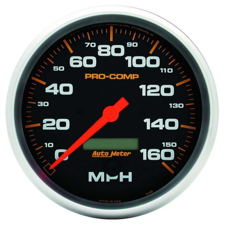 Three Wheel Speedometer AUTOMETER 5in P/C Electric Speedo 0-160MPH 5189