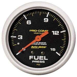AUTOMETER 0-15 Fuel Pressure Gauge 5411