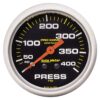 AUTOMETER 2-5/8 P/C Pressure Gauge 0-400psi 5424
