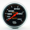 AUTOMETER 140-280 Oil Temp Gauge with 12ft Capillary Tube 5443