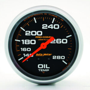 AUTOMETER 140-280 Oil Temp Gauge with 12ft Capillary Tube 5443