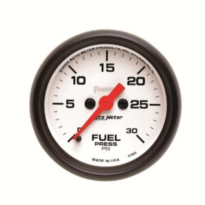 AUTOMETER 2-1/16in Phantom Fuel Press. Gauge 30psi 5760