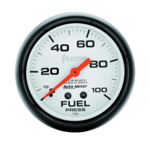 AUTOMETER 2-5/8in Phantom Fuel Press. Gauge 0-100psi 5812