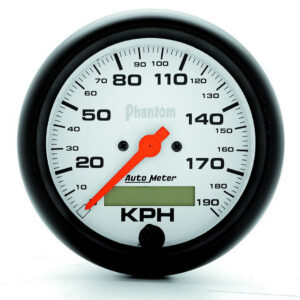 AUTOMETER 3-3/8 Phantom Speedo - Metric 190KPH 5887-M