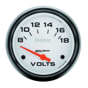 AUTOMETER 2-5/8in Phantom Voltmeter 8-18 Volts 5891
