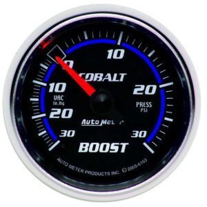 AUTOMETER 2-1/16in C/S Boost/Vac Gauge 30in Hg/30psi 6103