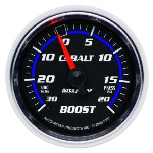 AUTOMETER 2-1/16in C/S Boost/Vac Gauge 30in HG/20psi 6107