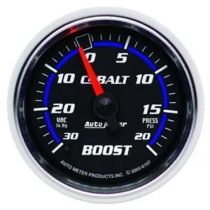 AUTOMETER 2-1/16in C/S Boost/Vac Gauge 30in HG/20psi 6107