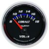 AUTOMETER 2-1/16in C/S Voltmeter Gauge 8-18 Volts 6192