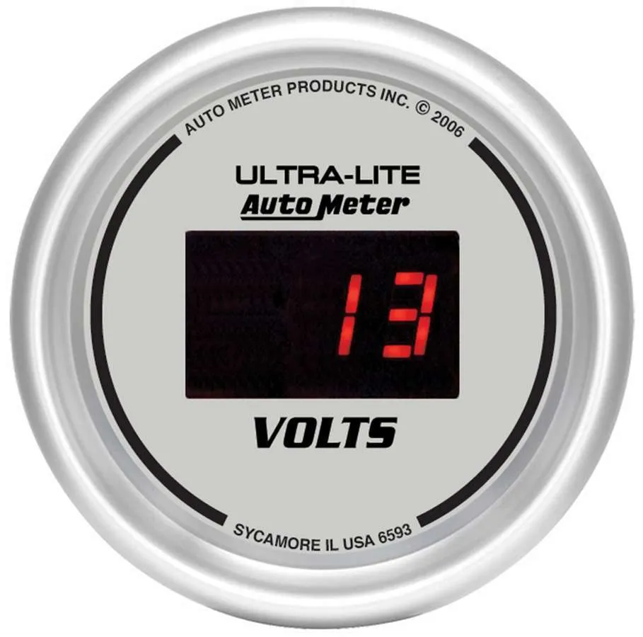 AUTOMETER 2-1/16in DG/S Voltmeter Gauge 6593
