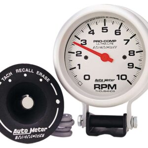 AUTOMETER Ultra Lite 3 3/4in Silver Tach 10000 RPM 6604