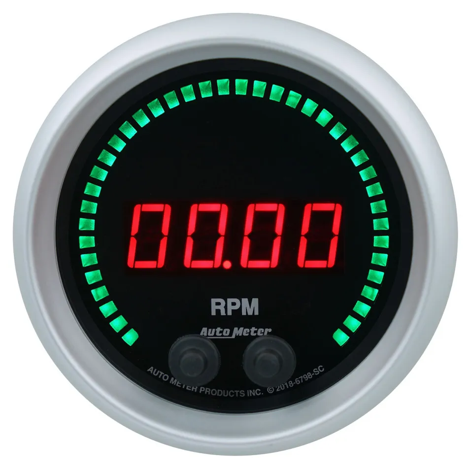AUTOMETER 3-3/8 16K RPM Tachometer Elite Digital SC Series 6798-SC