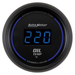 AUTOMETER 2-1/16in Cobalt Oil Temp Gauge  Digital 340F 6948