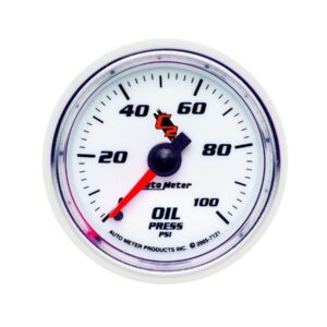 AUTOMETER 2-1/16in C2/S Oil Press. Gauge 0-100psi 7121