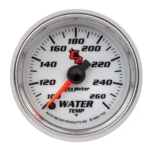 AUTOMETER 2-1/16in C2/S Water Temp. Gauge 100-260 7155