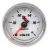 AUTOMETER 2-1/16in C2/S Voltmeter Gauge 8-18 Volts 7191