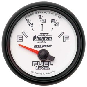 AUTOMETER 2-1/16in P/S II Fuel Level Gauge 240-33ohms 7516