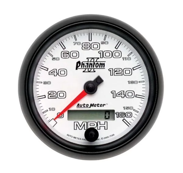 Three Wheel Speedometer AUTOMETER 3-3/8in P/S II Speedo - Programmable 7588