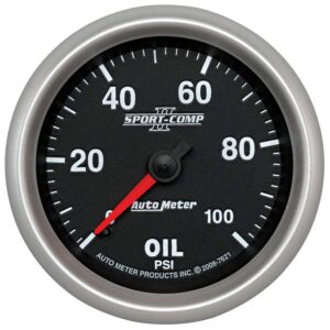 AUTOMETER 2-5/8 SC II Oil Pressure Gauge 0-100psi 7621