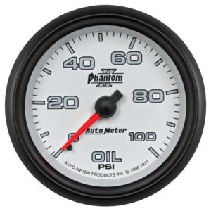 AUTOMETER 2-5/8 Phantom II Oil Pressure Gauge 0-100psi 7821