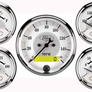 AUTOMETER Ford Racing 5 Gauge Kit - White Face 880087