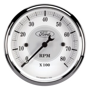 AUTOMETER Ford Racing Tach - 3-1/8 In-Dach - White Face 880088