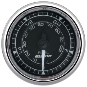 AUTOMETER 2/16 Chrono Chrome Gauge Fuel Level Programmable 9710