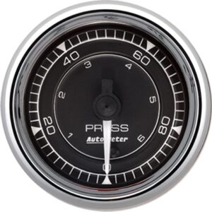 AUTOMETER 2/16 Chrono Chrome Gauge Pressure 100PSI 9753