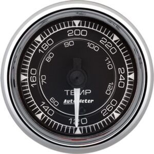 AUTOMETER 2/16 Chrono Chrome Gauge Temp - 120-280 Degree 9754