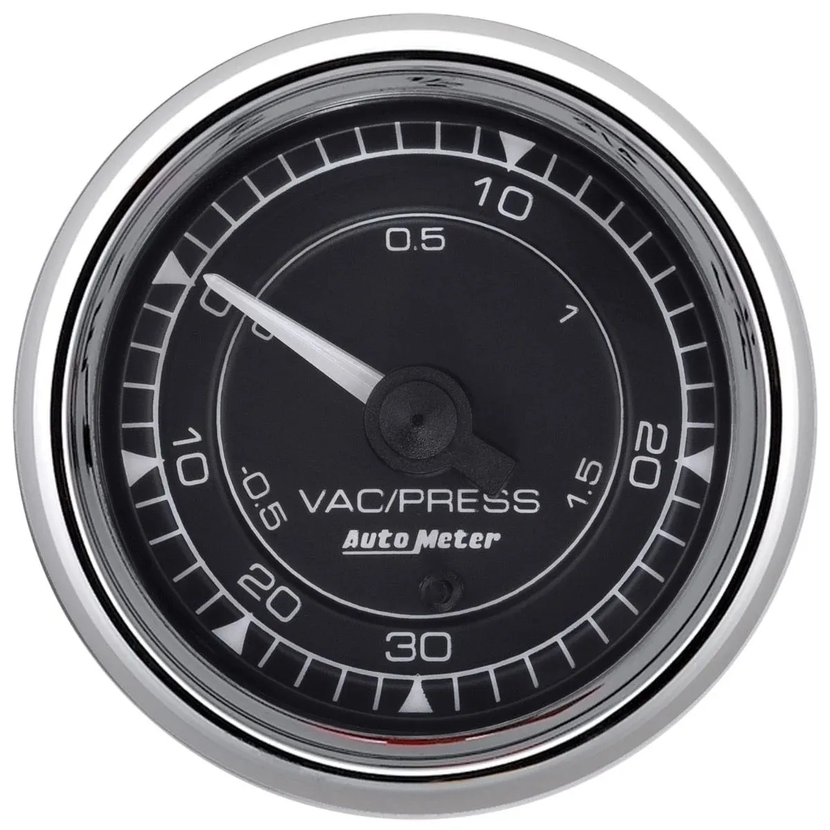 AUTOMETER 2/16 Chrono Chrome Gauge Vac/Boost 30HG/30PSI 9759