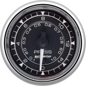 AUTOMETER 2/16 Chrono Chrome Gauge Pressure  15PSI 9762