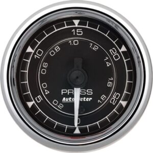 AUTOMETER 2/16 Chrono Chrome Gauge Pressure 30PSI 9764