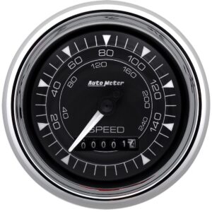 AUTOMETER 3-3/8 Speedo Chrono Chrome 160 MPH 9788