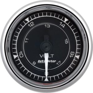 AUTOMETER 2/16 Chrono Chrome Gauge Voltmeter 18-Volt 9791