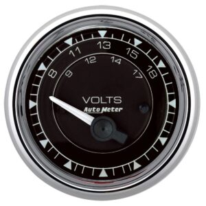 AUTOMETER 2/16 Chrono Chrome Gauge Voltmeter 18-Volt 9792