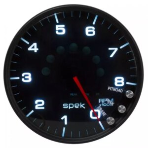 AUTOMETER 5in Tachometer 8000 RPM w/Shift Light Black Dial P23852