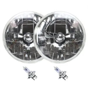 AUTO-LOC Snake-Eye 7 Inch Halogen Lens Assembly with H4 AUTLENA1ABS
