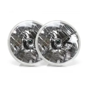 AUTO-LOC Tri-Bar Headlights Pair w/Replaceable Color Dots AUTLENB1AS