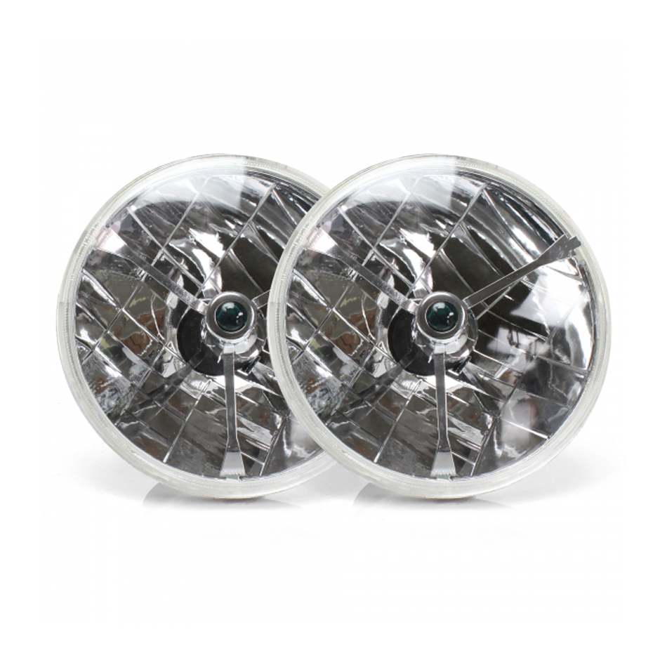 AUTO-LOC Tri-Bar Headlights Pair w/Replaceable Color Dots AUTLENB1AS