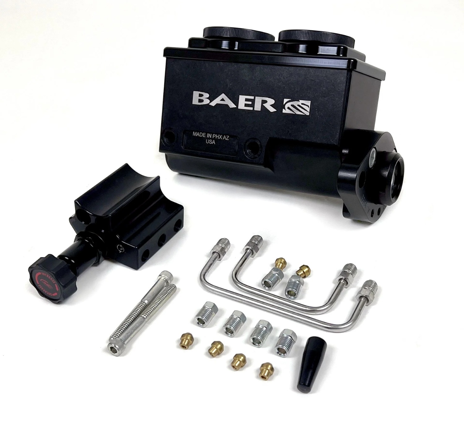 BAER BRAKES Remaster M/C Kit 7/8in LP Black 2-Bolt 6805245