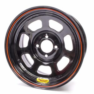 BASSETT Wheel 14x7 D-Hole 4x100mm 2in Black 47SH2